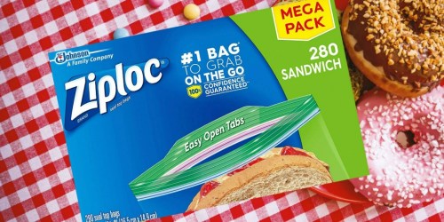 Ziploc 280-Count Sandwich Bags Only $5.17 Shipped on Amazon + More