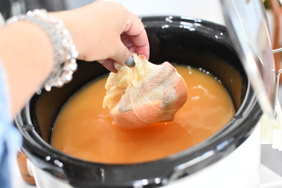 adding mulling spices to apple cider 