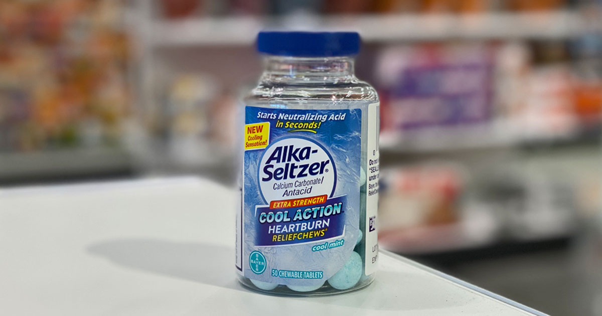 close of Alka Seltzer cool action heartburn relief chews at target