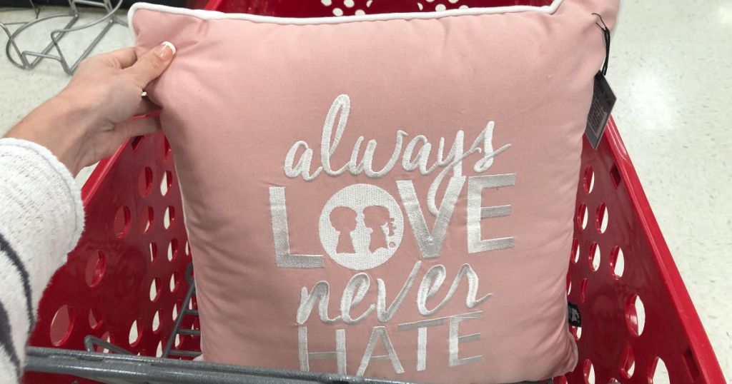 always love never hate boy meet girl pillow