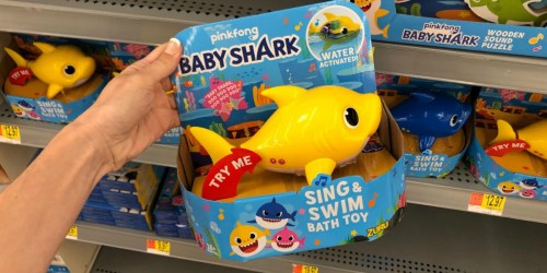 Baby Shark Sing & Swim Bath Toy Only $12.97 on Amazon | Plays “Baby Shark” Song