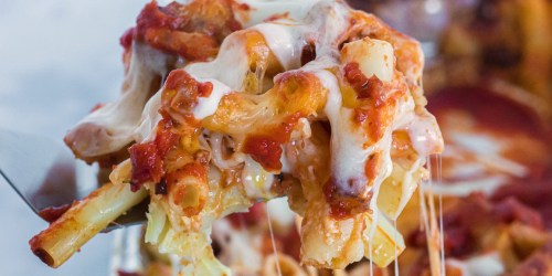 Easy Four Cheese Baked Ziti Recipe | Freezer Friendly Make Ahead Meal