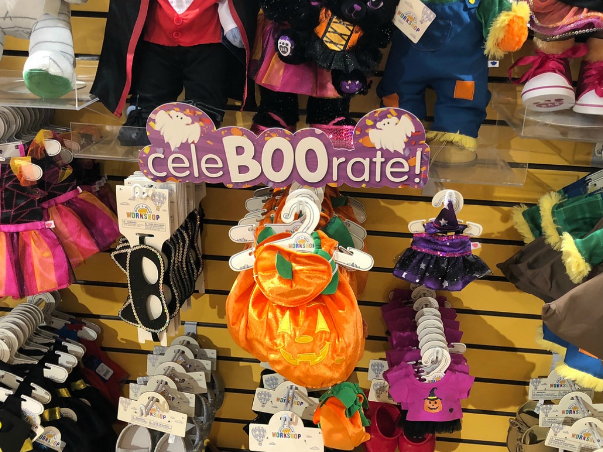 build-a-bear t-shirts and halloween costumes in store