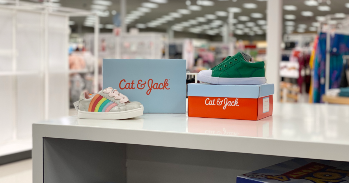 cat & jack sneakers instore