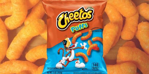 Cheetos Puffs 40-Count Pack Only $12 Shipped on Amazon | Just 30¢ a Bag