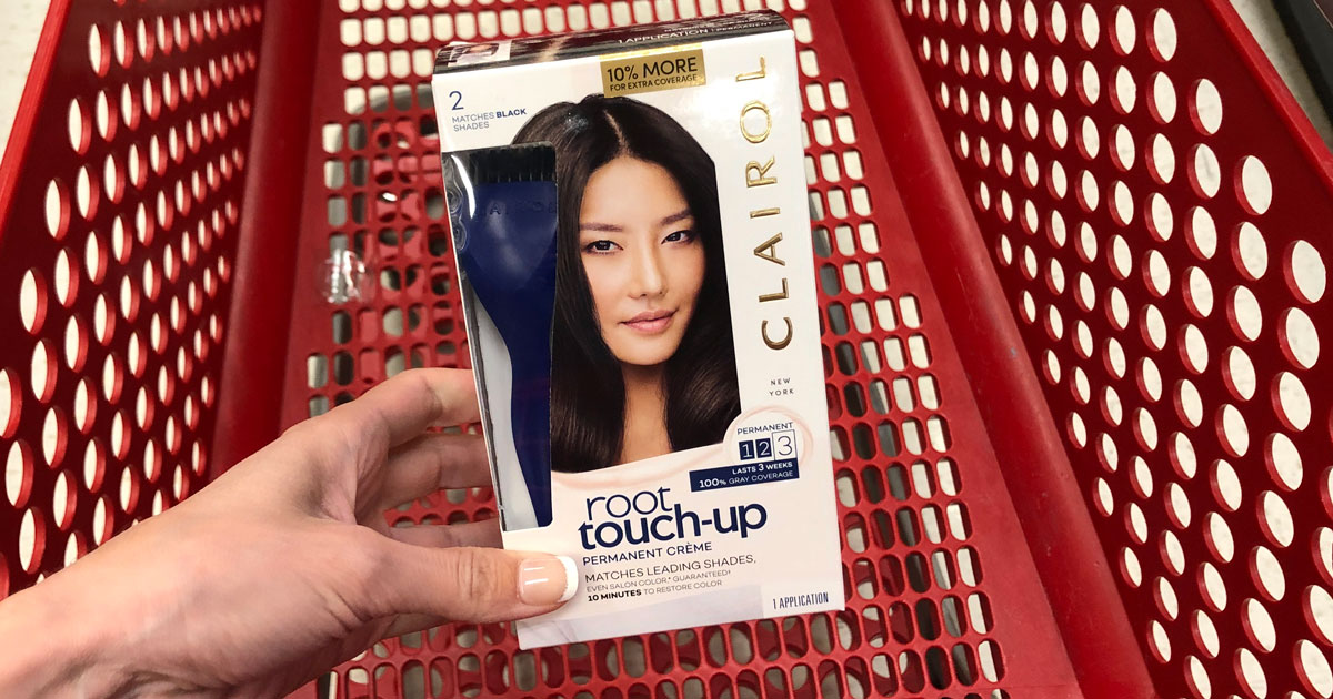 Clairol root touch up in cart at Target