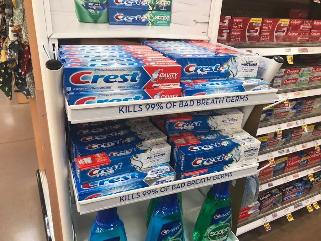 crest toothpastes at Kroger