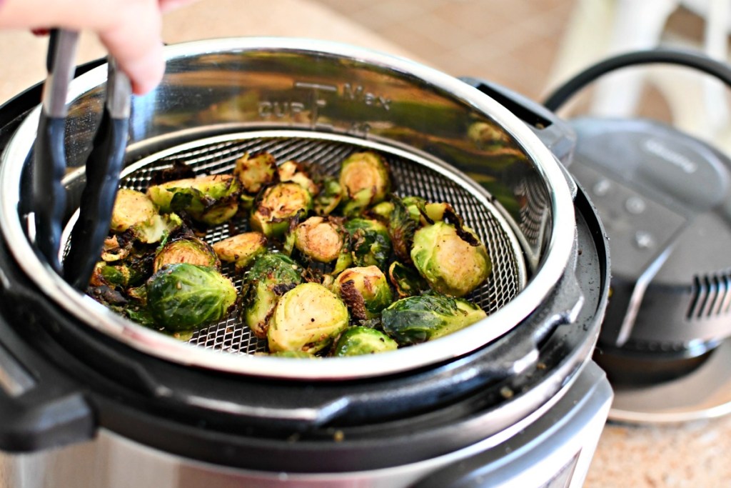 crispy brussels sprouts in the instant pot 