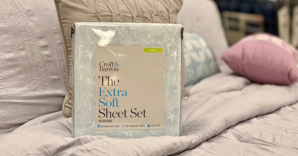 Croft & Barrow Extra Soft Sheet Set on bed