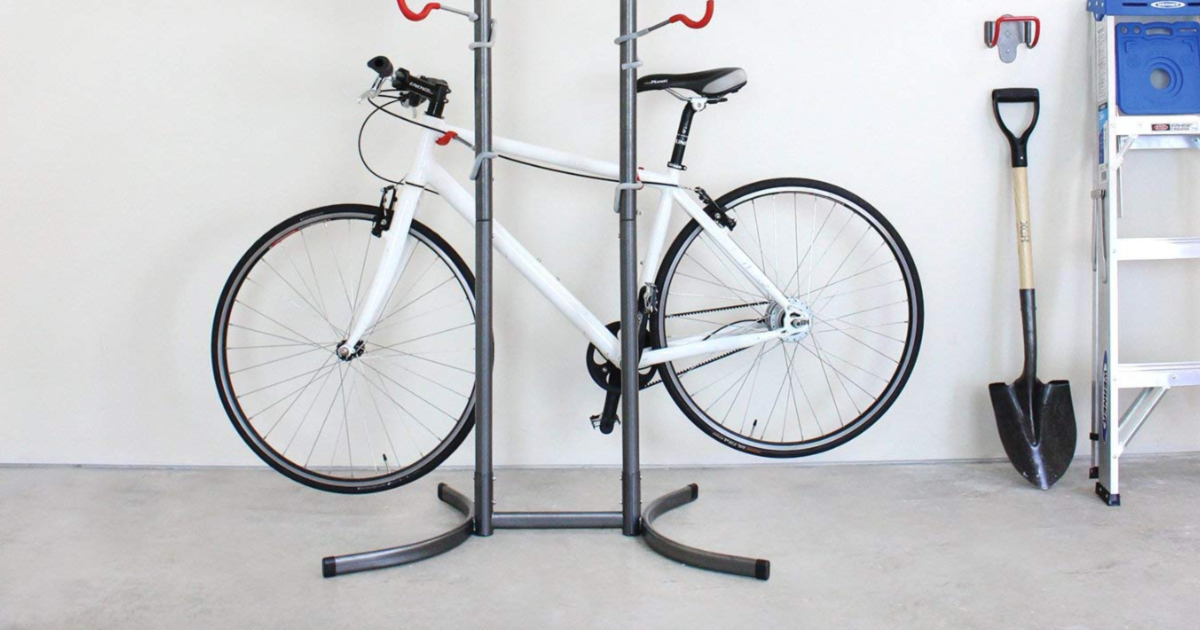 bike stand in garage