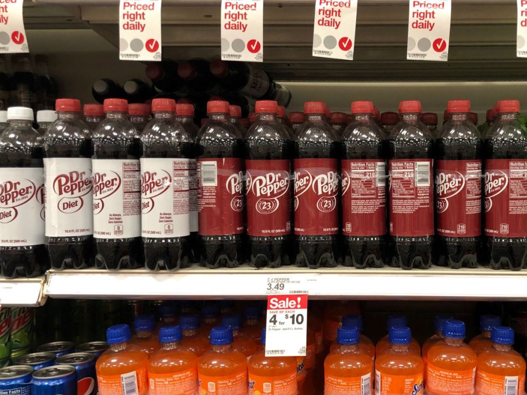 Dr Pepper Bottles at Target