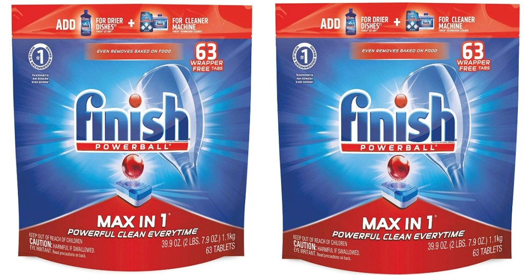 Two Finish Powerball Dishwasher Detergent 