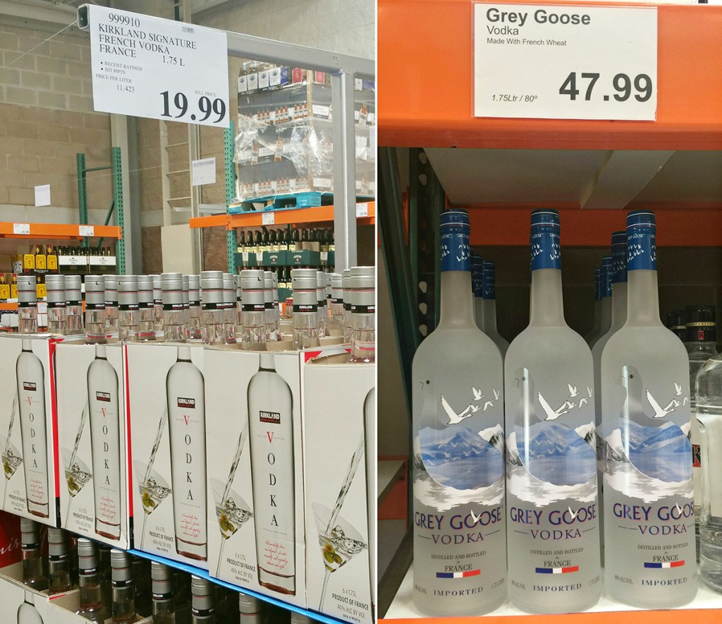 kirkland signature vodka compared to grey goose vodka