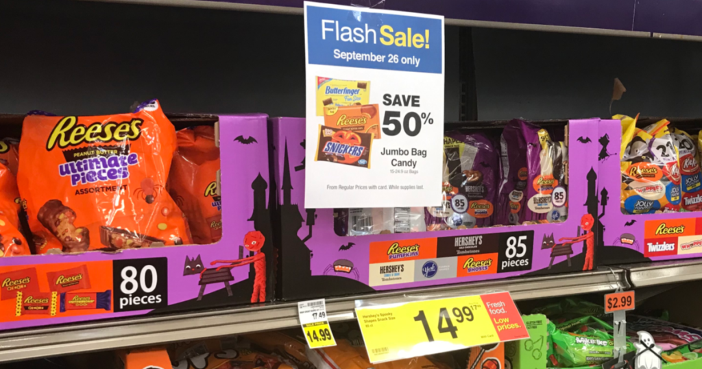 50 Off Halloween Candy Jumbo Bags at Kroger Stores (September 26th