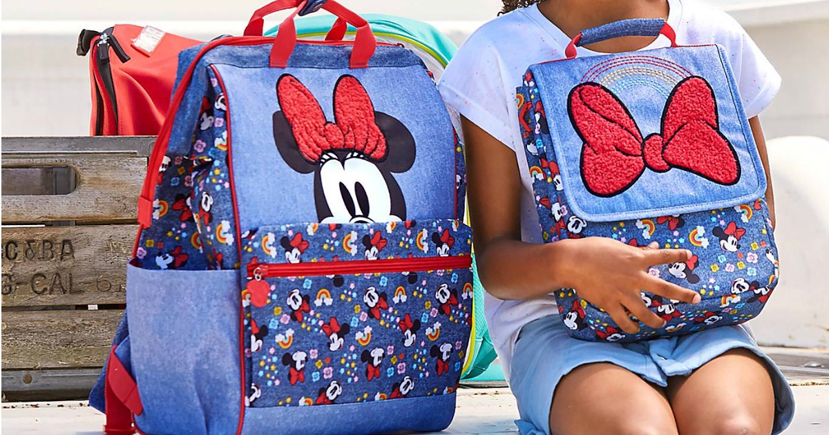 disney backpack with lunch bag