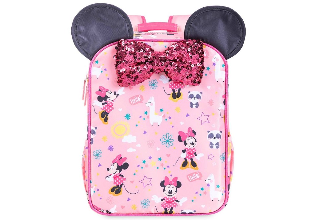 minnie mouse sparkle bow bookbag