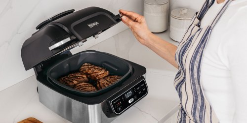 Ninja Foodi 5-in-1 Indoor Smokeless Air Fry Electric Grill Only $159.99 Shipped (Regularly $230)