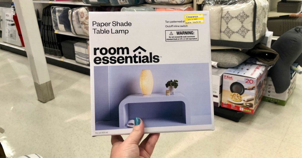 room essentials paper shade table lamp