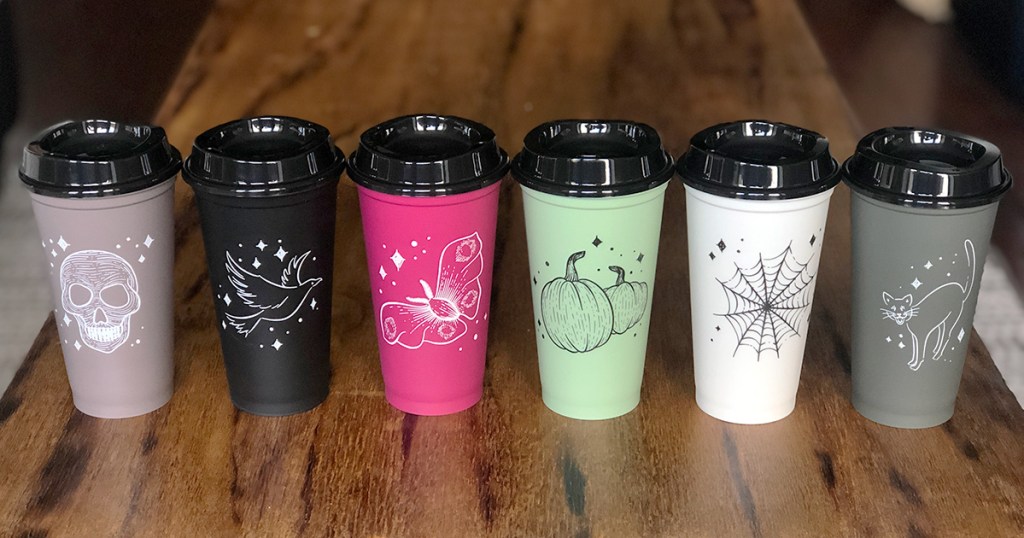 reusable Starbucks Halloween cups