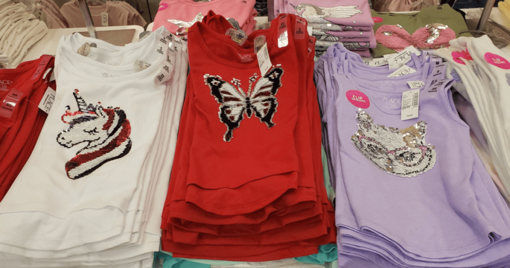 the childrens place sparkle shirts