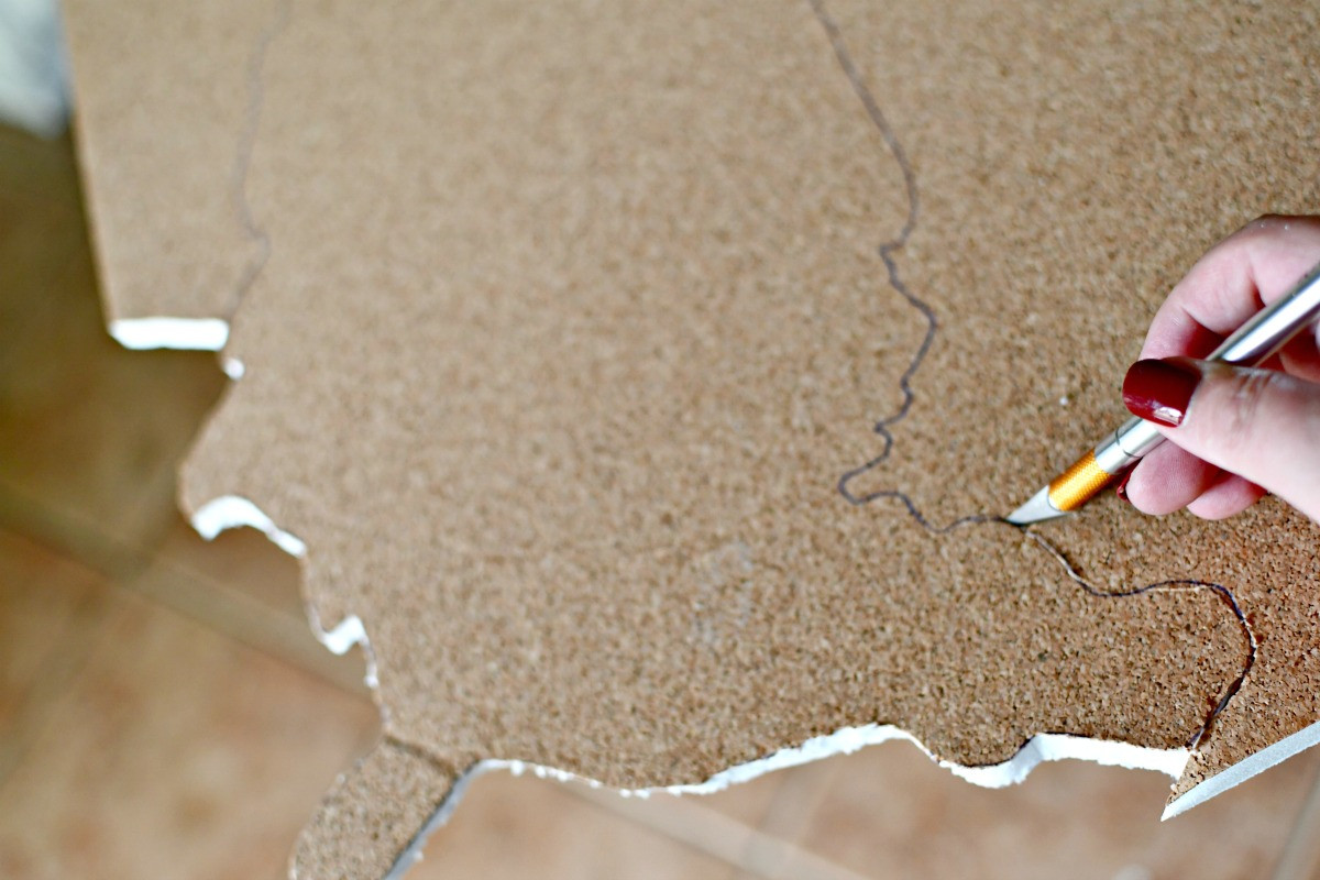 Diy Cork Board Push Pin Travel Map To Track Your Trips Hip2save