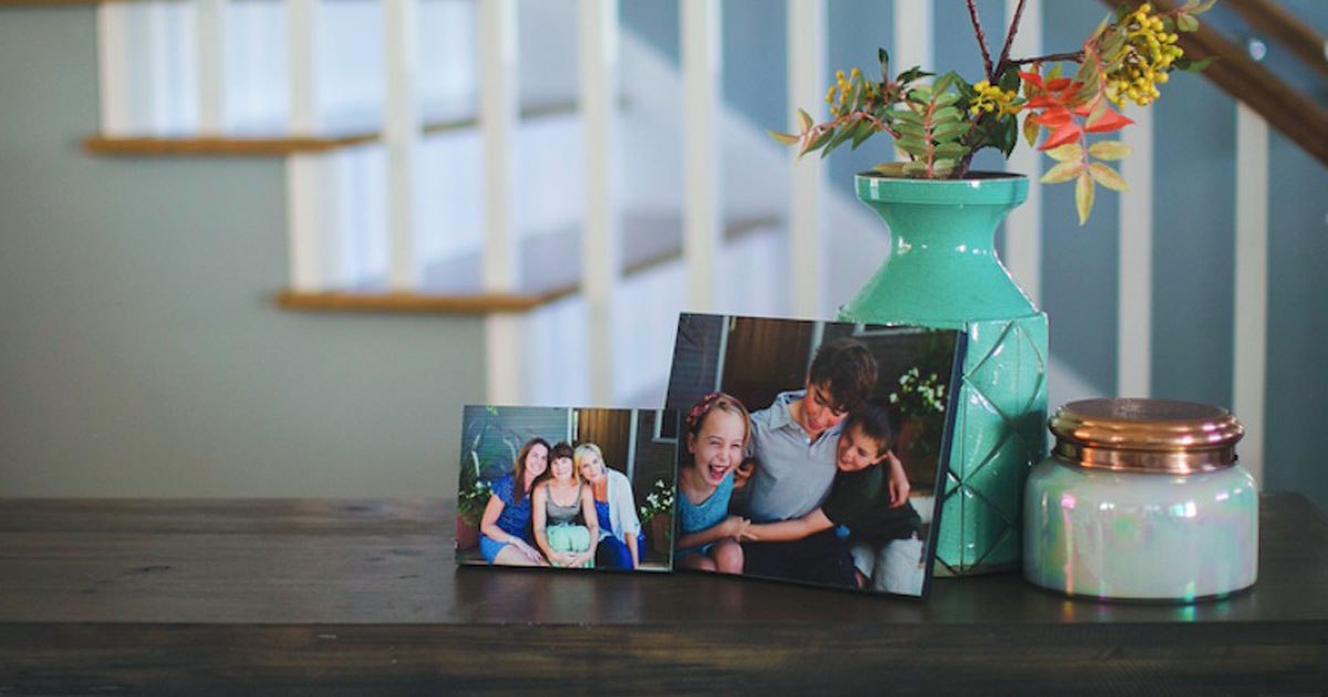collin's children and sisters with walgreens wood photo print