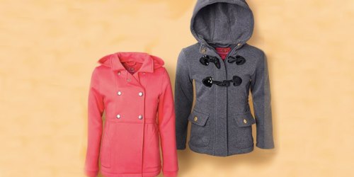 Girls Hooded Fleece Jackets & Peacoats Only $10.99 at Zulily