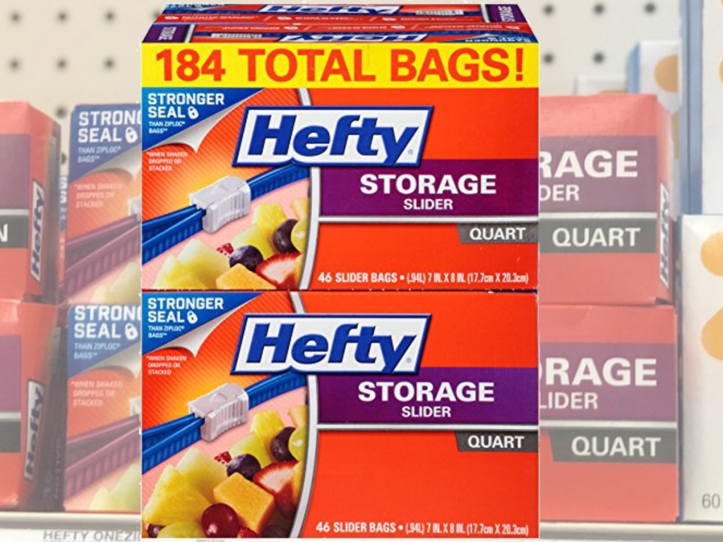 Hefty Gallon 184 count quart size storage bag