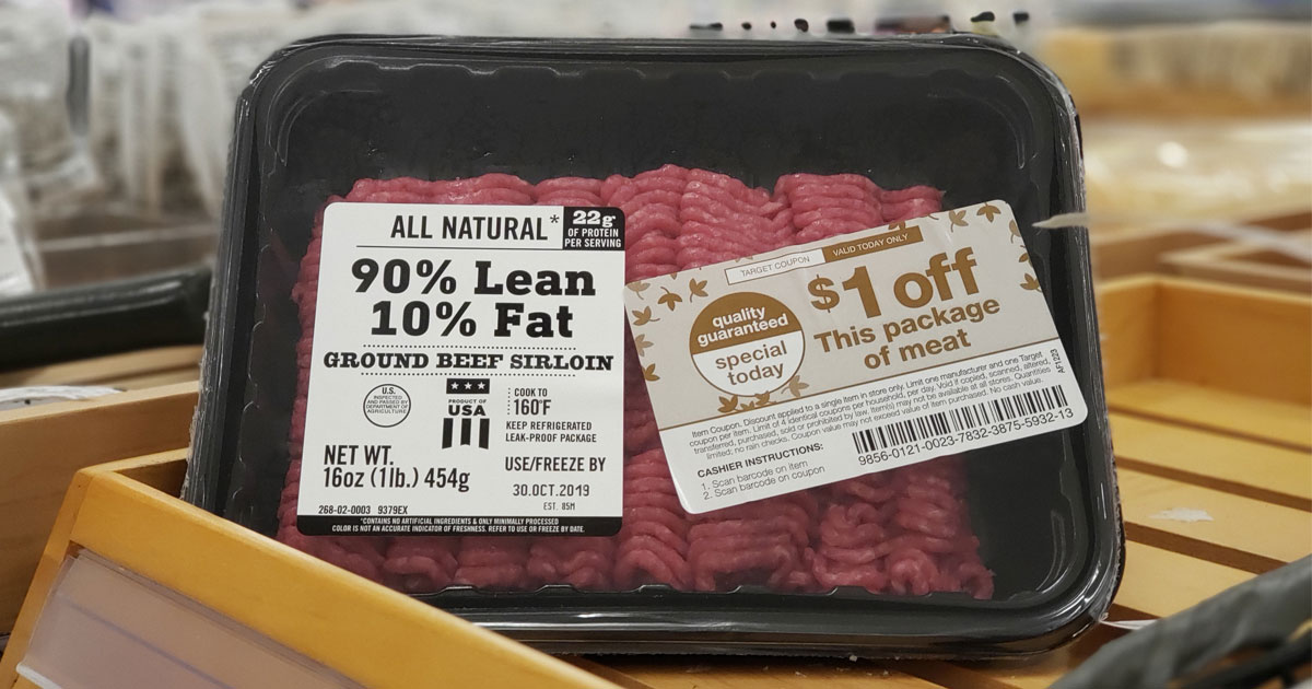Buy One, Get One 25 Off Ground Beef at Target Natural, Organic