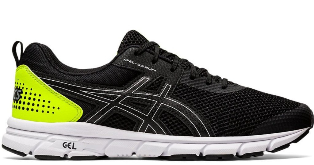 ASICS Men’s Gel-33 Running Shoes in black and green