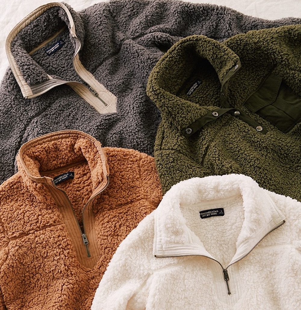 sherpa pullover abercrombie