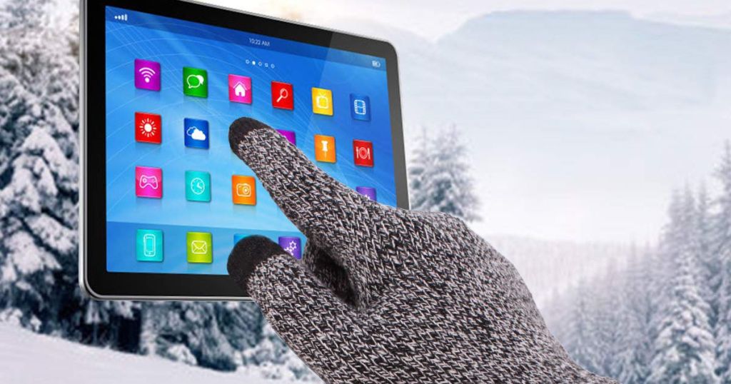 Knit Gloves Touchscreen