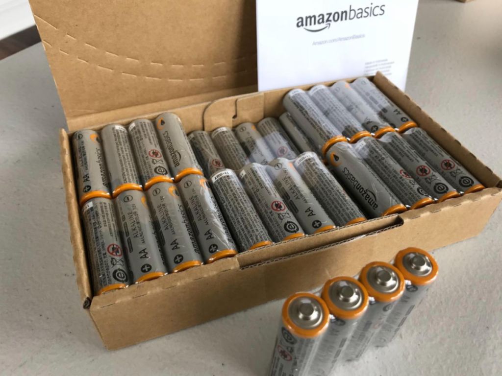AmazonBasics Batteries in box