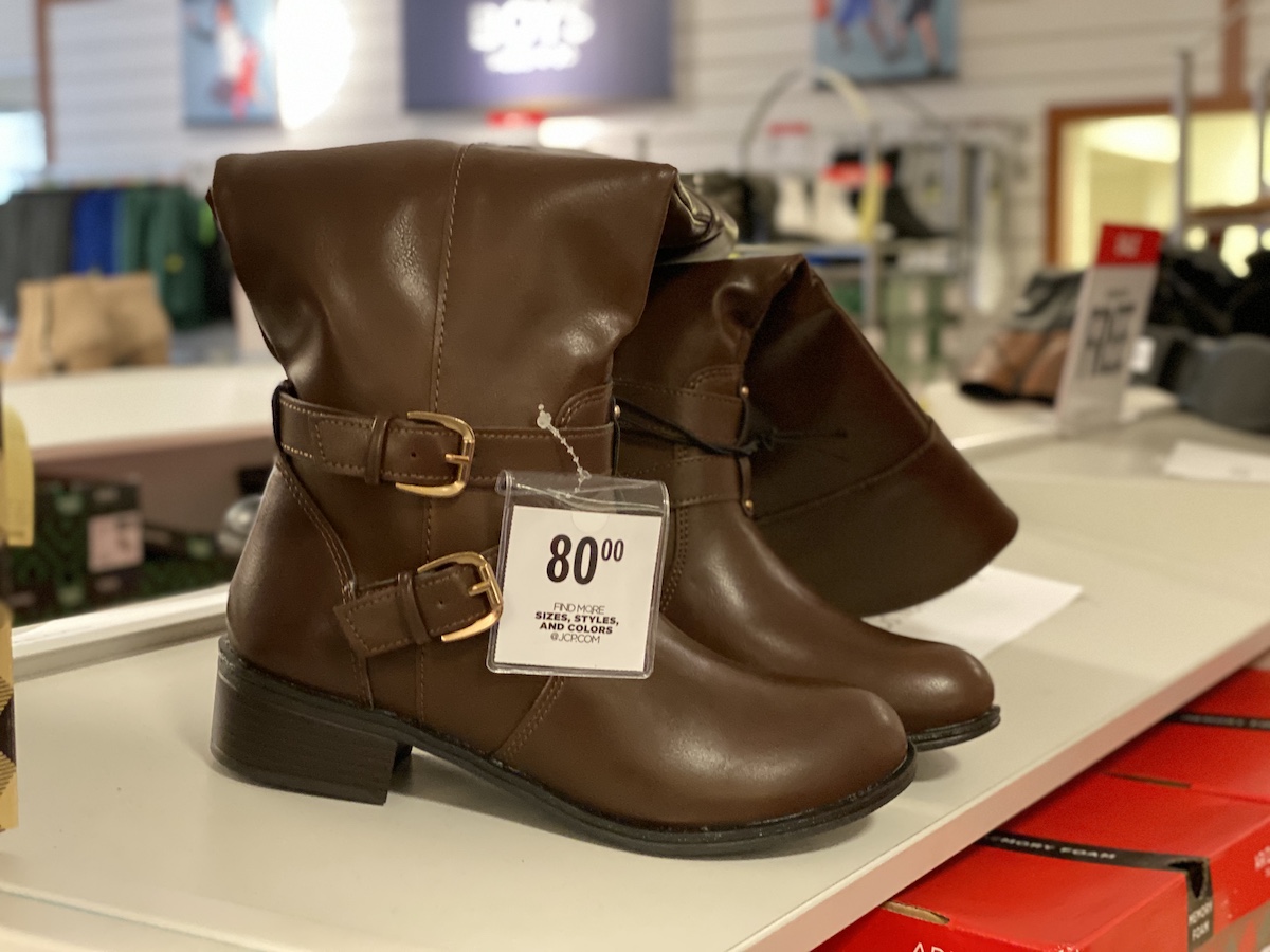 jcpenney buy boots get 2 free