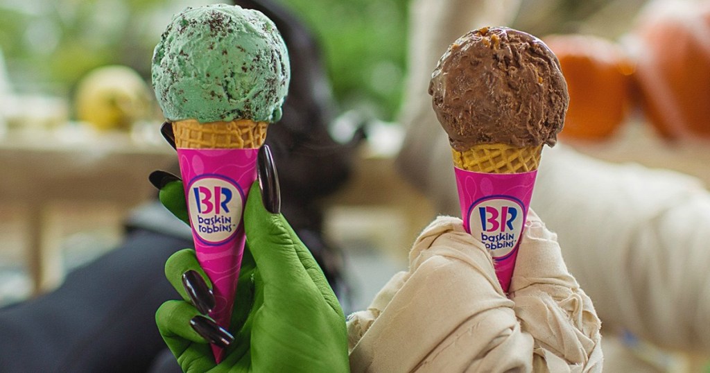 Baskin Robbins Ice Cream cones