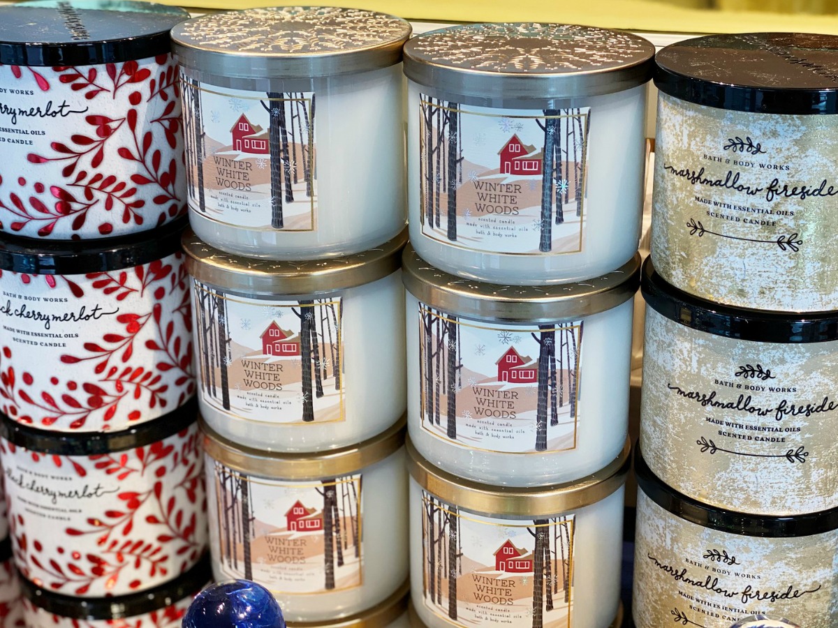 bath and body works winter candles 2019