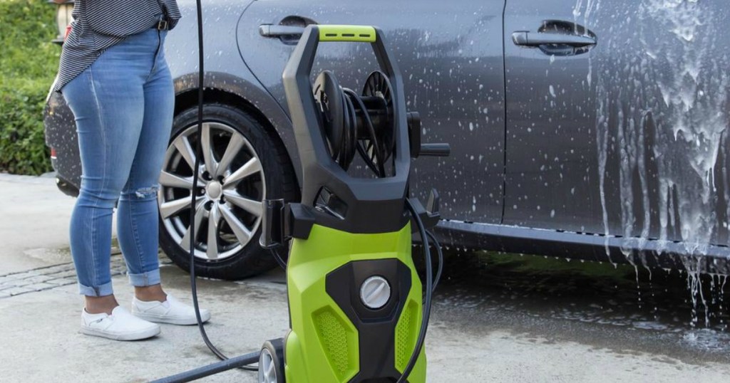 Best Choice Power Washer next to car