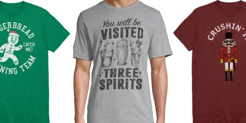 Men’s Holiday Graphic T-Shirts Only $3.75 at JCPenney