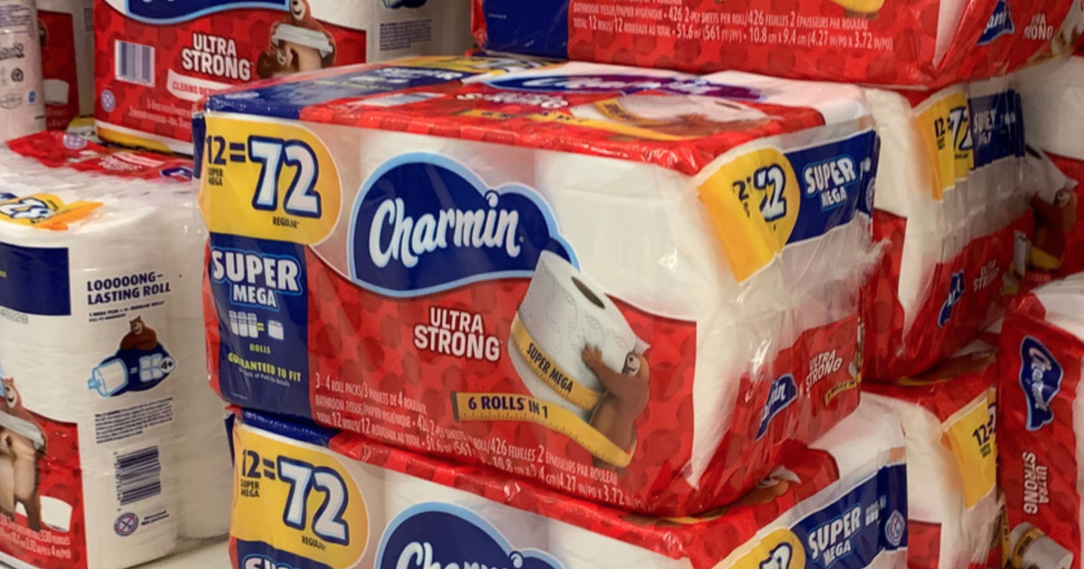 Charmin Ultra Strong Toilet Paper 12 Super Mega Rolls Only $12.98 After