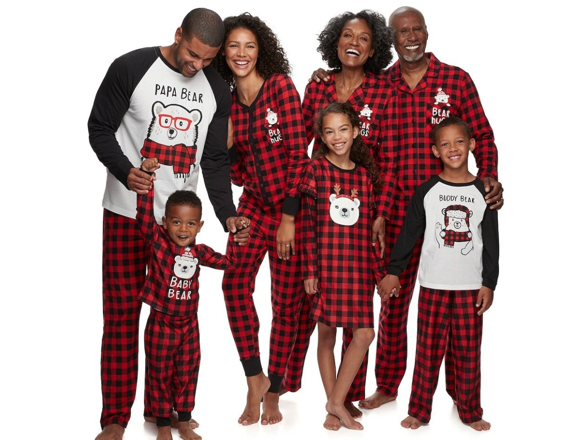 kohls christmas pajamas family