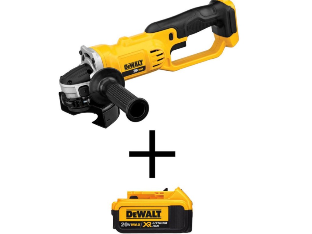  DEWALT 20-Volt MAX Lithium Ion Cordless 4-1/2 in. Grinder (Tool-Only) with Free 20-Volt MAX XR Lithium Ion Battery Pack 4.0Ah