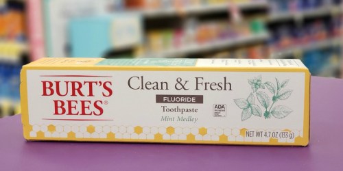 Burt’s Bees Toothpaste 3-Pack Only $2.98 Shipped at Amazon | Just 99¢ Each