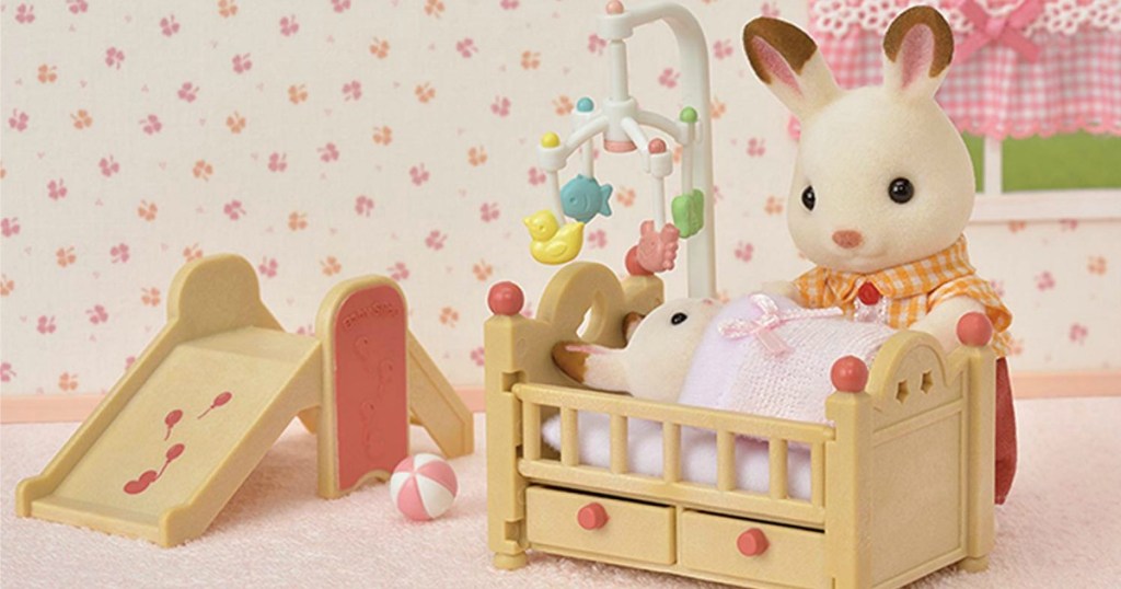 Calico Critters Baby Nursery Set with bunny figures