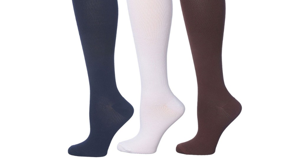3 pairs of compression socks