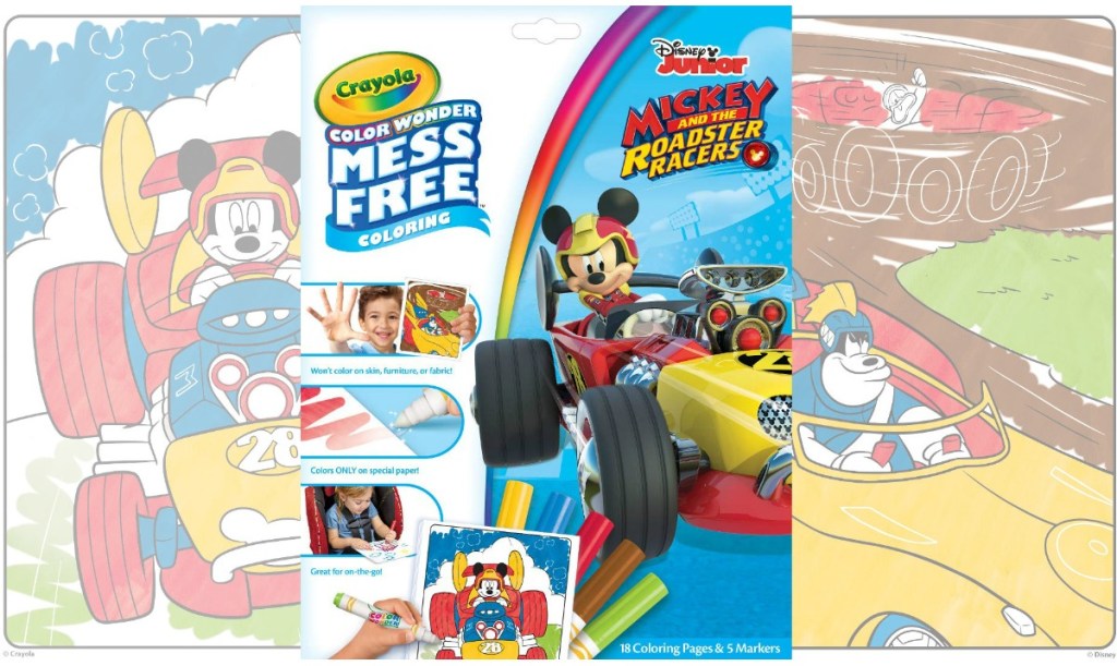 Mickey Mouse Roadsters coloring pages in package