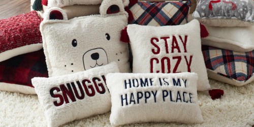 Cuddl Duds Sherpa Throw Pillows from $7.49 Each on Kohls.com (Regularly $30) | Black Friday Deal