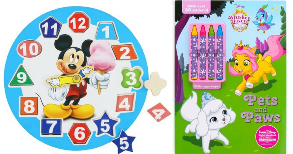 Disney Puzzle and Coloring Book
