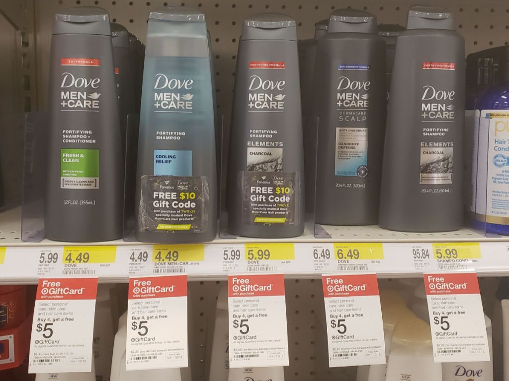 Dove Men+Care at Target on Shelf