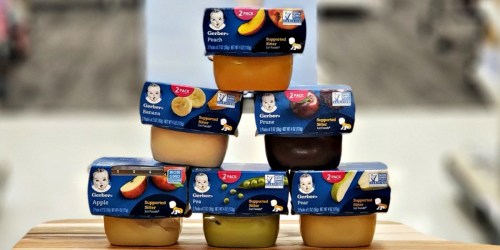 Gerber Veggie & Fruit Purees 16-Pack as Low as $11.93 Shipped for Amazon Family Members (Just 75¢ Per 2-Pack)