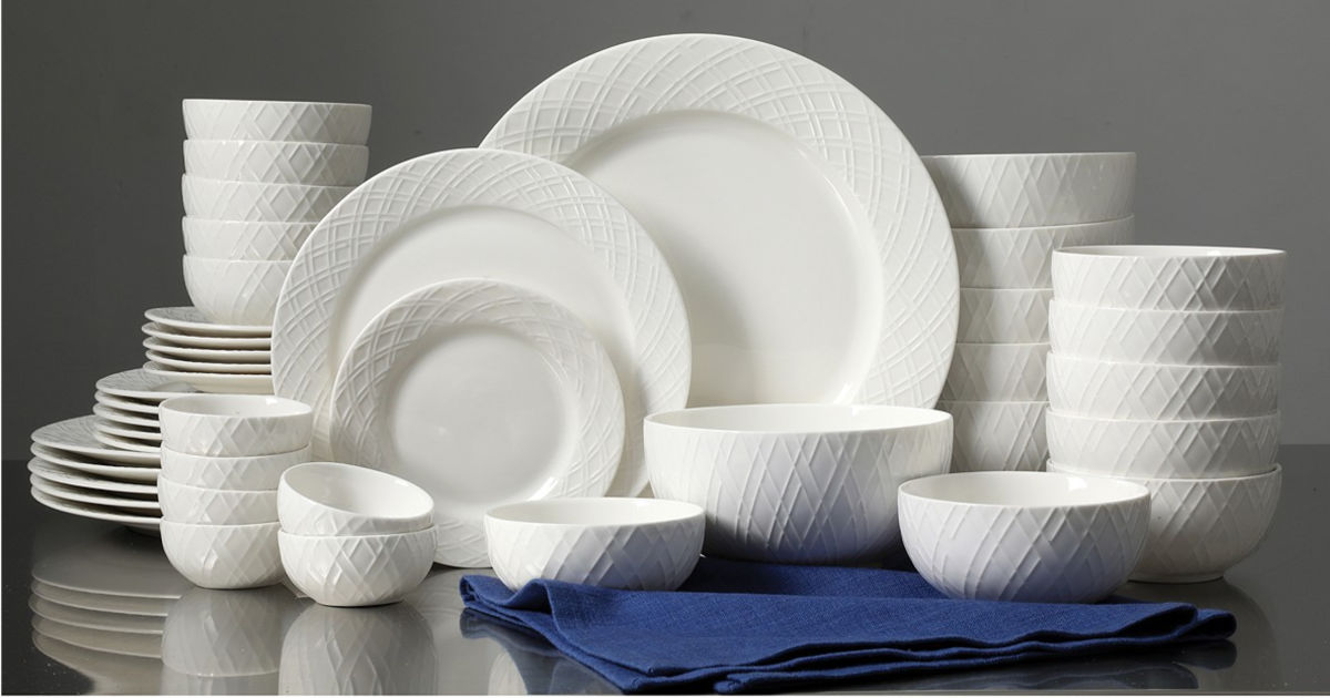 Gibson 42 Piece Dinnerware Set Only 39.99 Shipped at Macy s Regularly 120 Four Styles Included